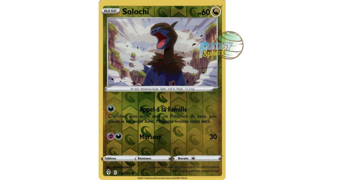 Solochi - Reverse 113/203 - Sword and Shield 7 Evolution Celeste ...