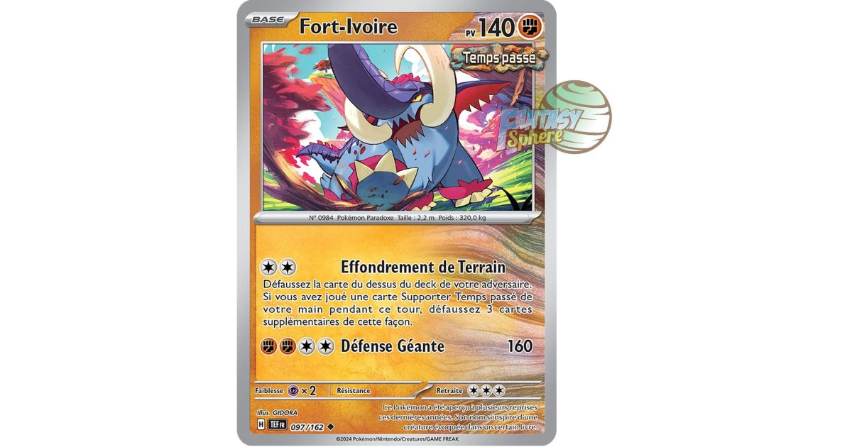Ivoryft Ivory Fort - Reverse 97/162 - Scarlet and Violet Temporal Forces ...