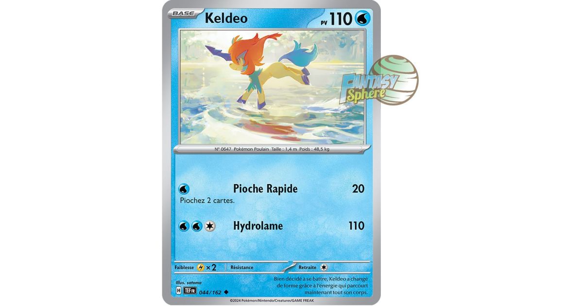 Keldeo - Uncommon 44/162 - Scarlet and Violet Temporal Forces - Fantasy  Sphere