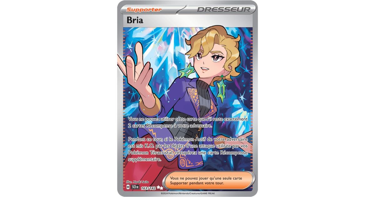 163 142 pokemon card - Scarlet & Violet - Stellar Crown - Falinks Bria - Ultra Rare 163/142