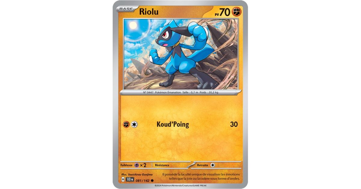 aurora energy pokemon card GG26/GG70 - Riolu Pokemon Card main image 0