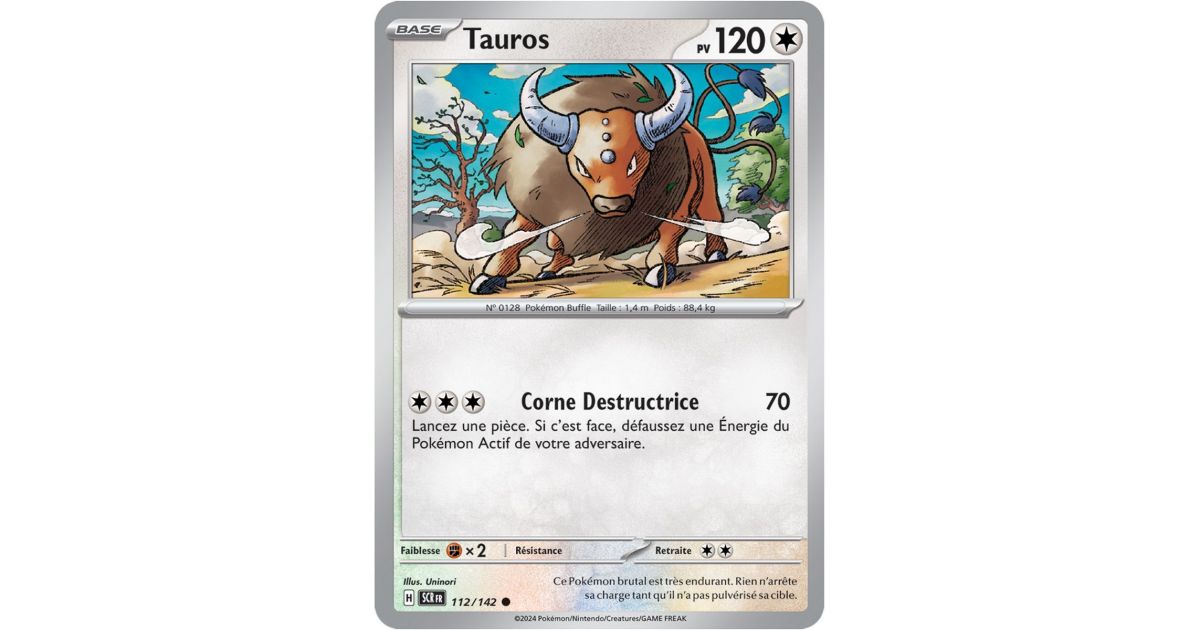 Tauros - Common 112/142 - Scarlet and Violet Star Crown - Fantasy Sphere Tauros - Common 112/142 - Scarlet and Violet Star Crown - Fantasy Sphere