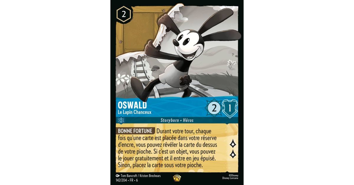 Oswald, The Lucky Rabbit - 142/204 - AZS - The Azurite Sea - Legendary - French - Fantasy Sphere Oswald, The Lucky Rabbit - 142/204 - AZS - The Azurite Sea - Legendary - French - Fantasy Sphere
