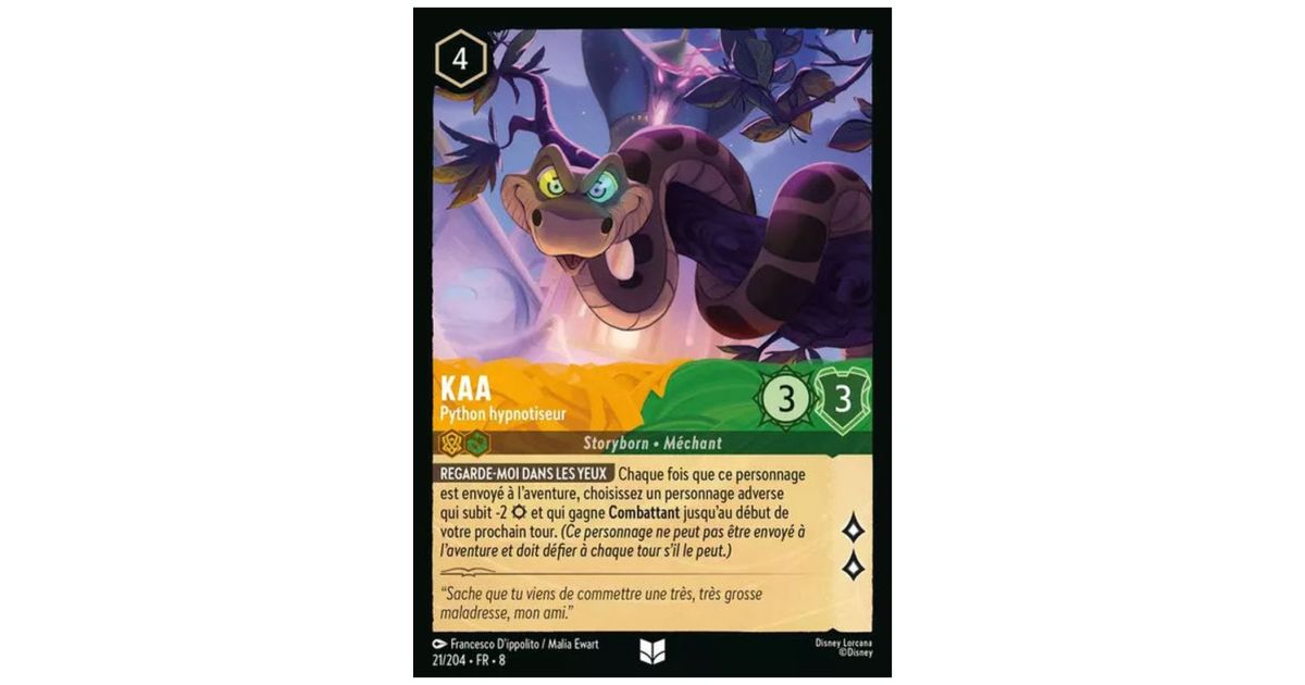 Python Reign Kaa, the Hypnotist Python - 21/204 - ROJ - The Reign of Jafar ...