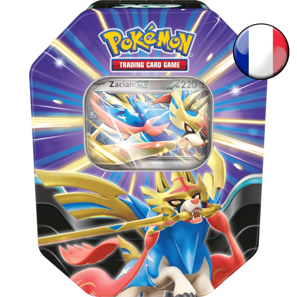Pokébox - 4 Boosters - Slicing Legends - Zacian EX - Pokémon - FR