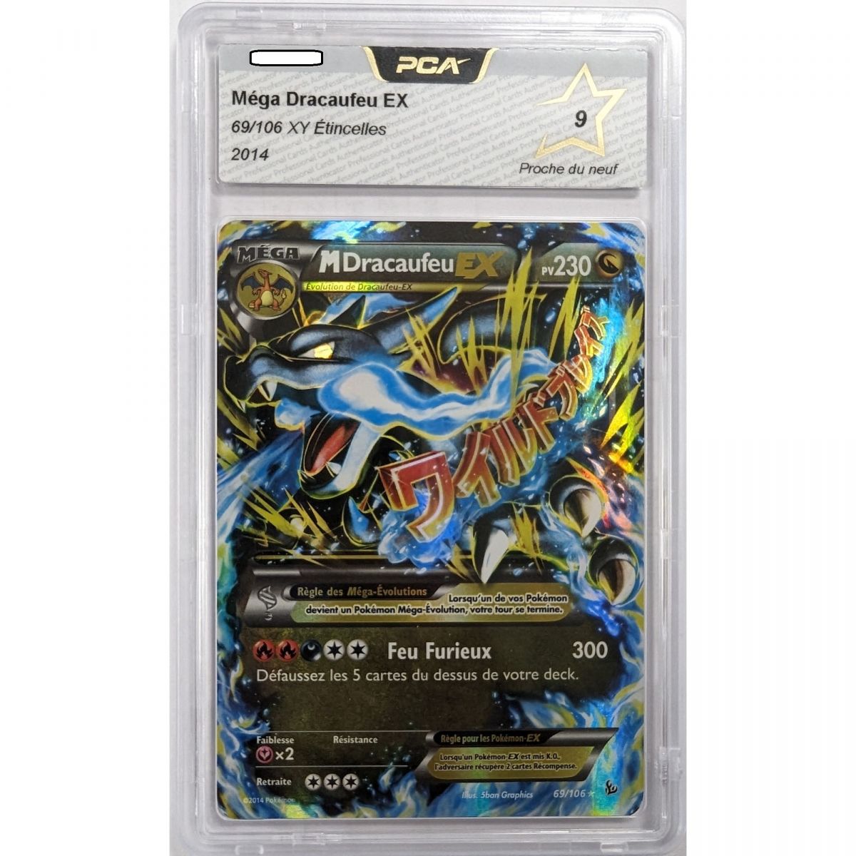 Pokémon - Graded Card - Mega Charizard EX 69/106 XY Sparks 2014 French [PCA 9 - Near Mint]