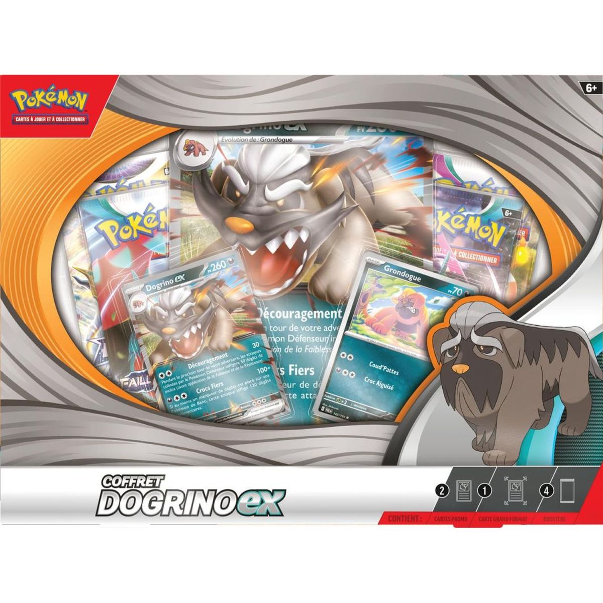 Pokémon - Box of 4 Boosters - Dogrino-EX - FR