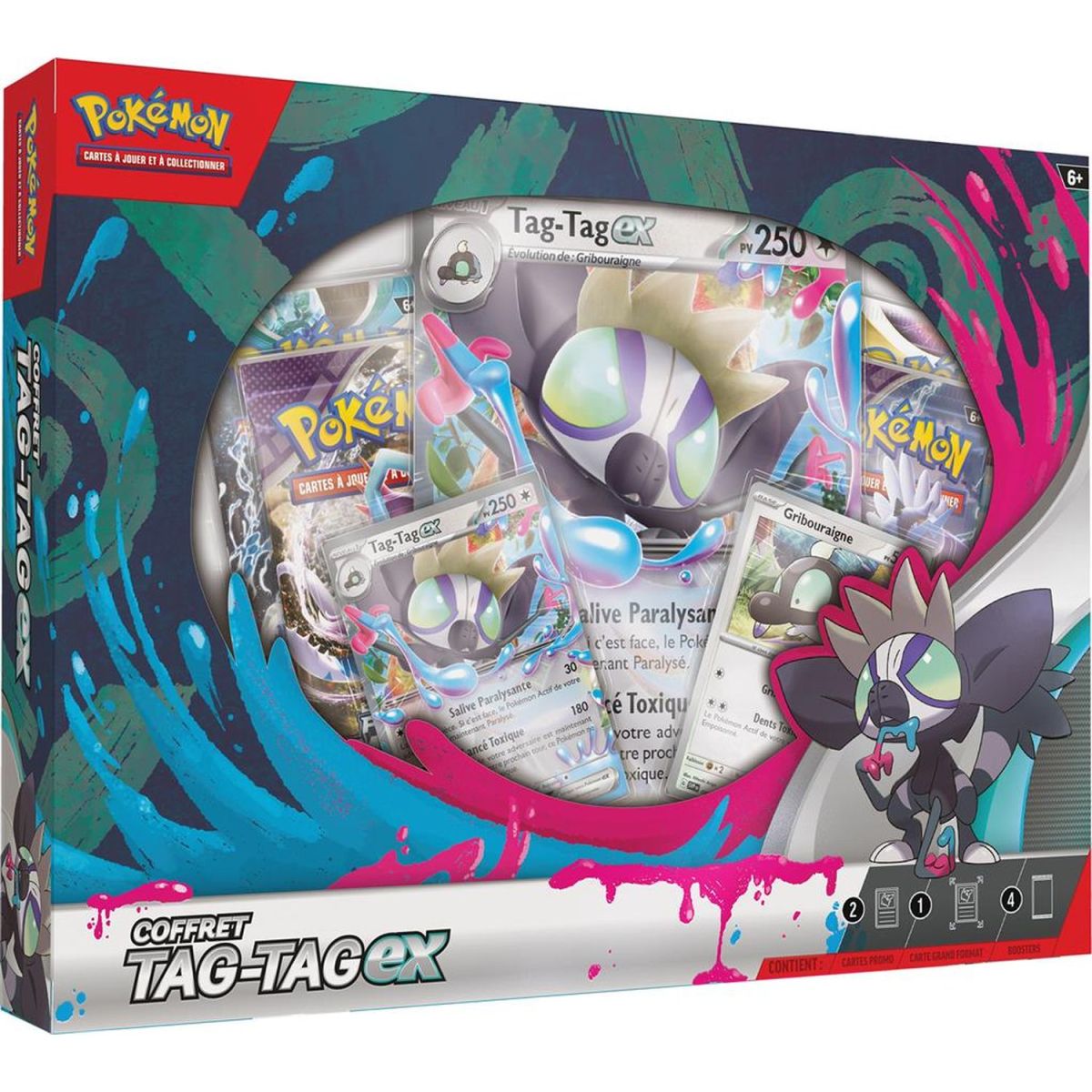 Item Pokémon - Box of 4 Boosters - Tag-Tag EX - FR