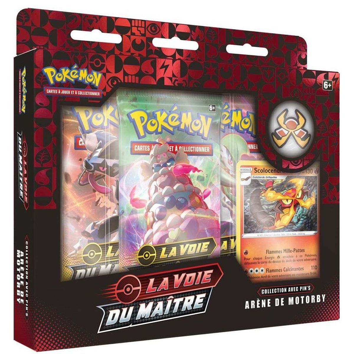Pokémon - Coffret Pin's - Arène de Motorby - La Voie du Maître [EB3.5] - FR