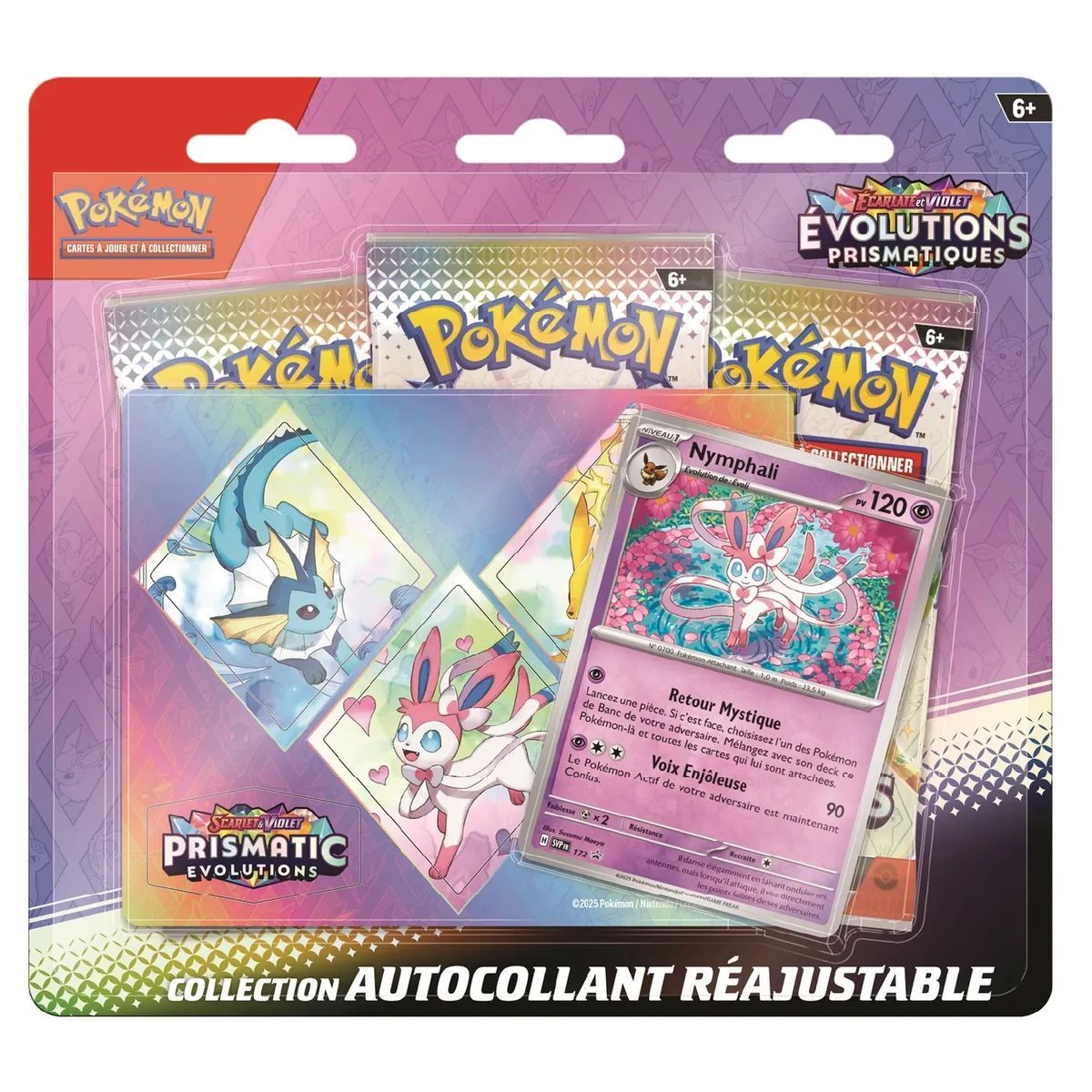 photo Pokémon - Tri-Pack - Nymphali/Givrali/Phyllalli - Scarlet and Purple - Prismatic Evolutions [SV8.5][EV08.5] - FR (Random Model)