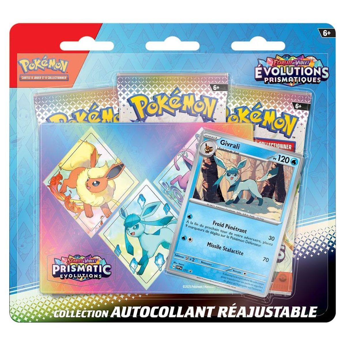 Pokémon - Tri-Pack - Nymphali/Givrali/Phyllalli - Scarlet and Purple - Prismatic Evolutions [SV8.5][EV08.5] - FR (Random Model)