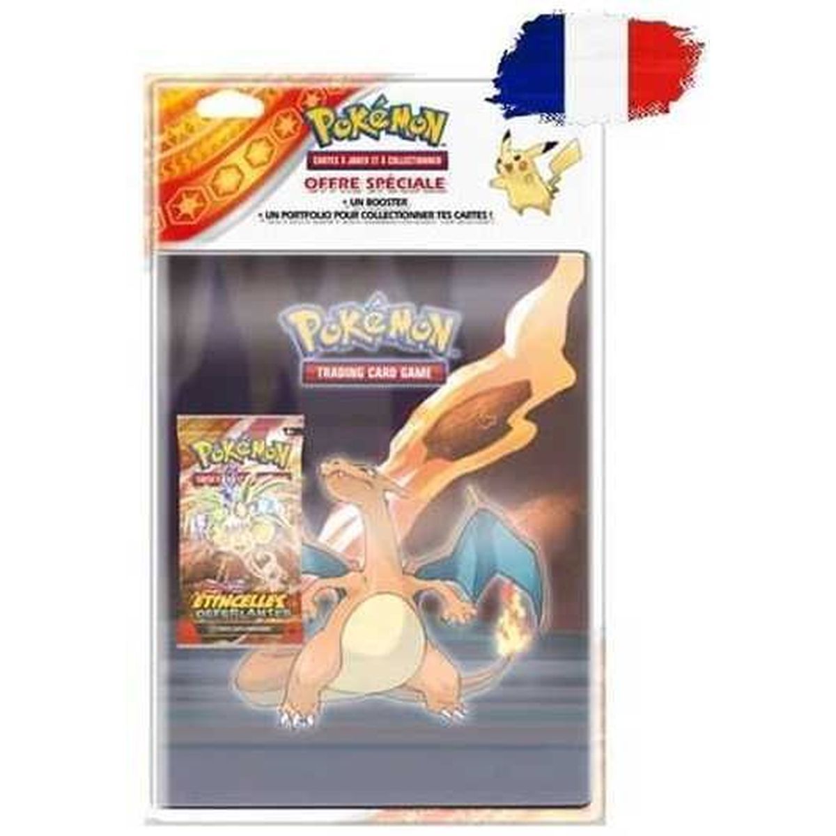 Charizard Portfolio - Pokémon - 180 Locations + 1 Surging Sparks Booster [EV08-SV08] - FR