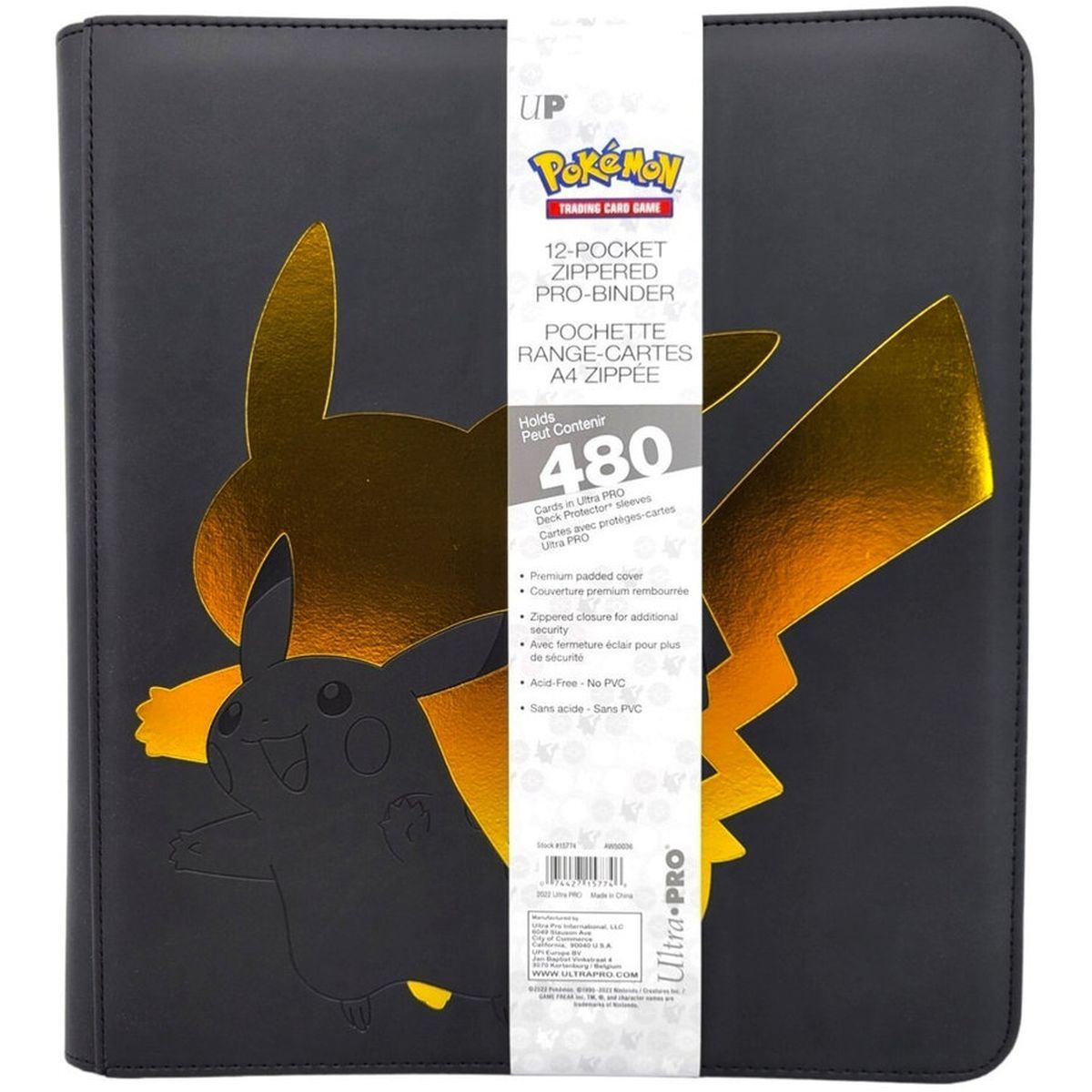 Pro Binder Premium - Pikachu - Ultra Pro - Pokémon - 12 Boxes (480)