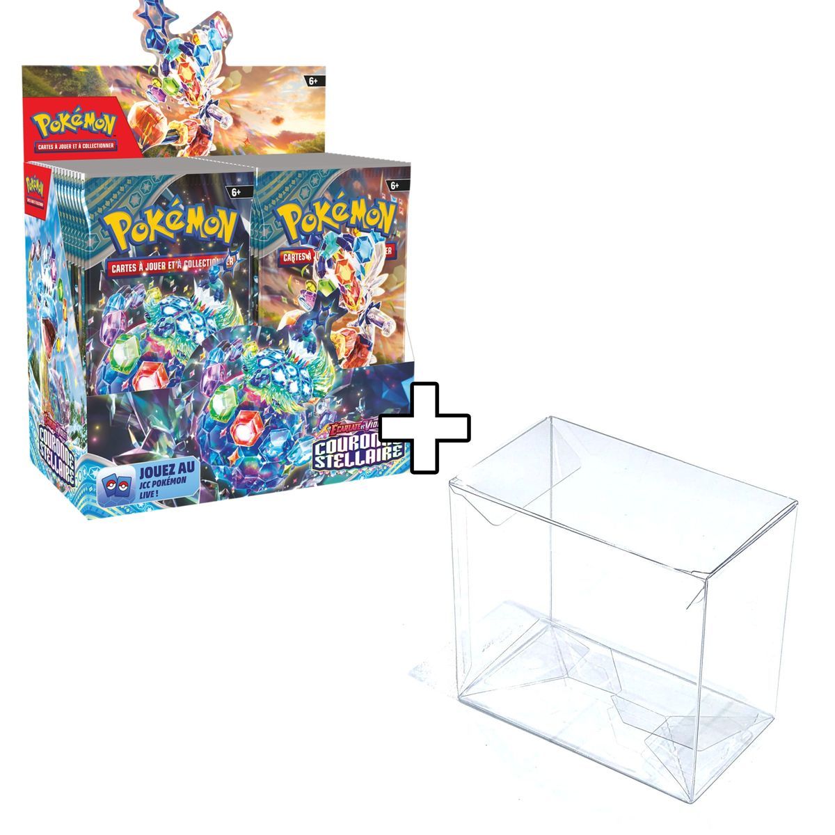 1 Semi-Rigid Display Protection + Box of 36 Boosters - Scarlet and Purple - Stellar Crown [SV7][EV07] - FR