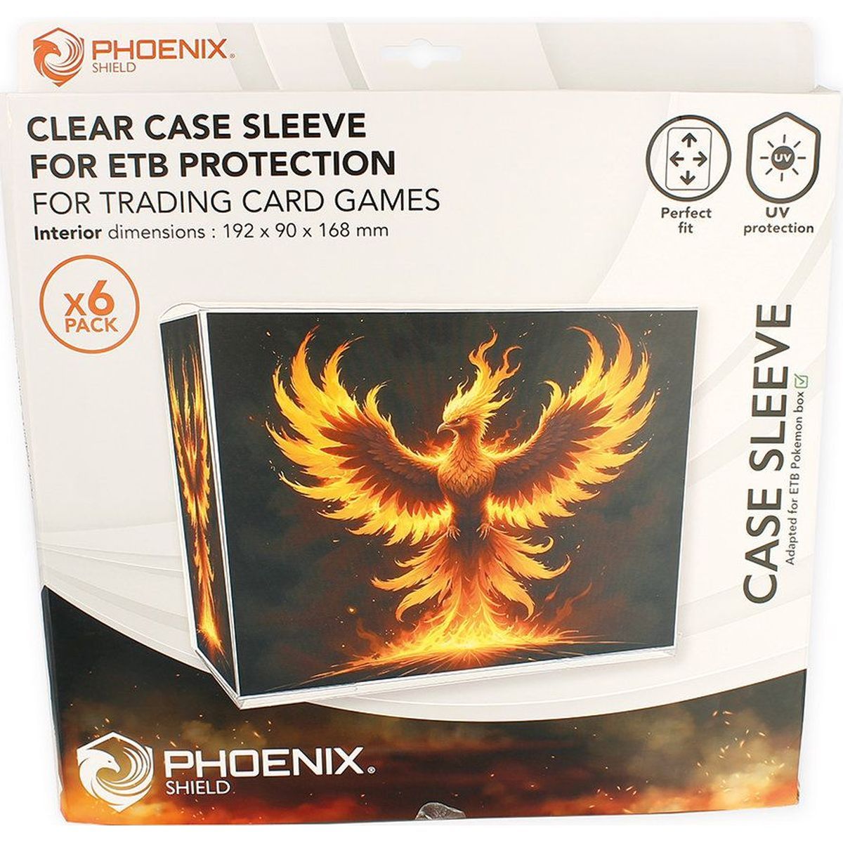 ETB Protection - Pokémon Elite Trainer Box - Phoenix Shield - X6 Pack