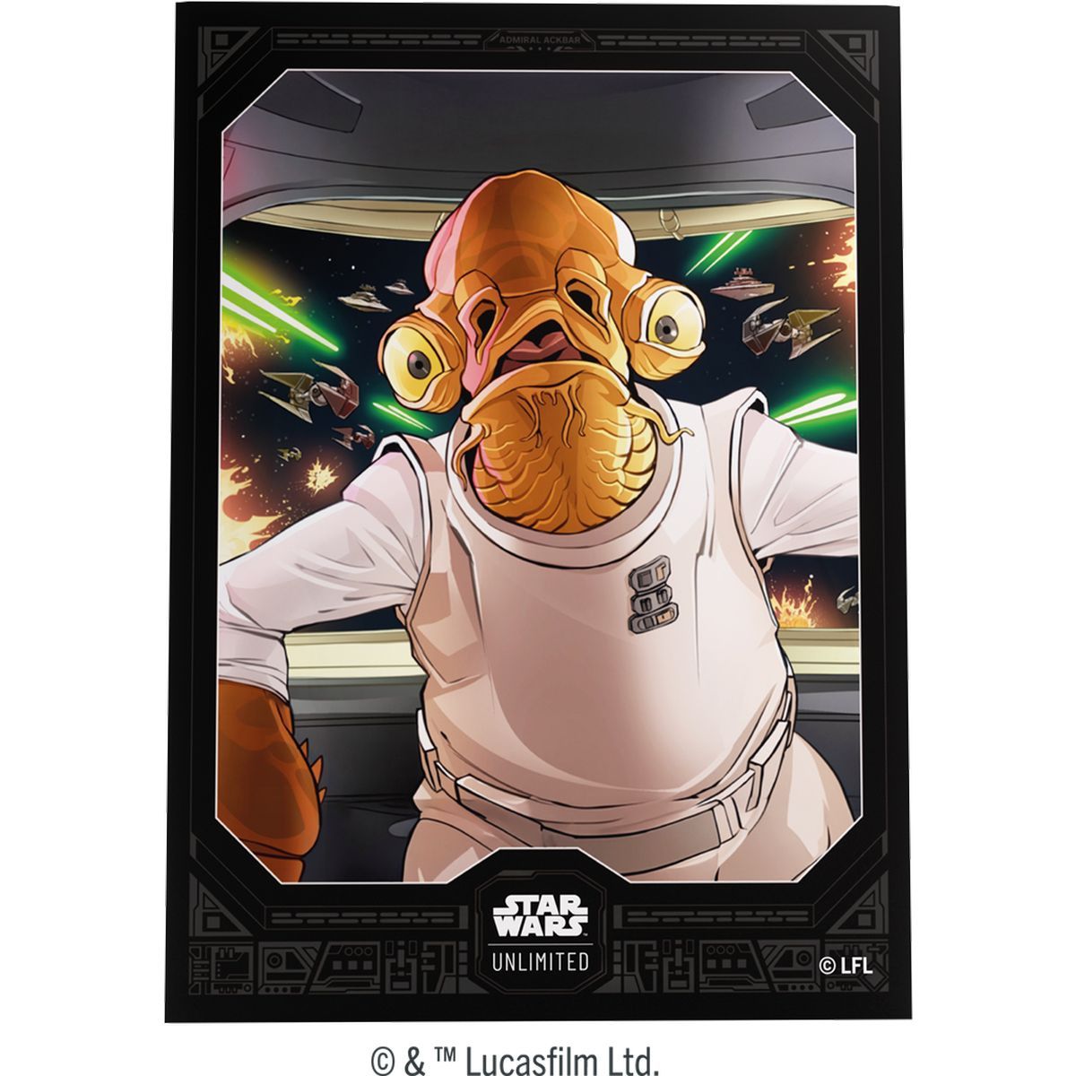 Card Sleeves - Standard - Admiral Ackbar - Star Wars: Unlimited - Gamegenic (60)