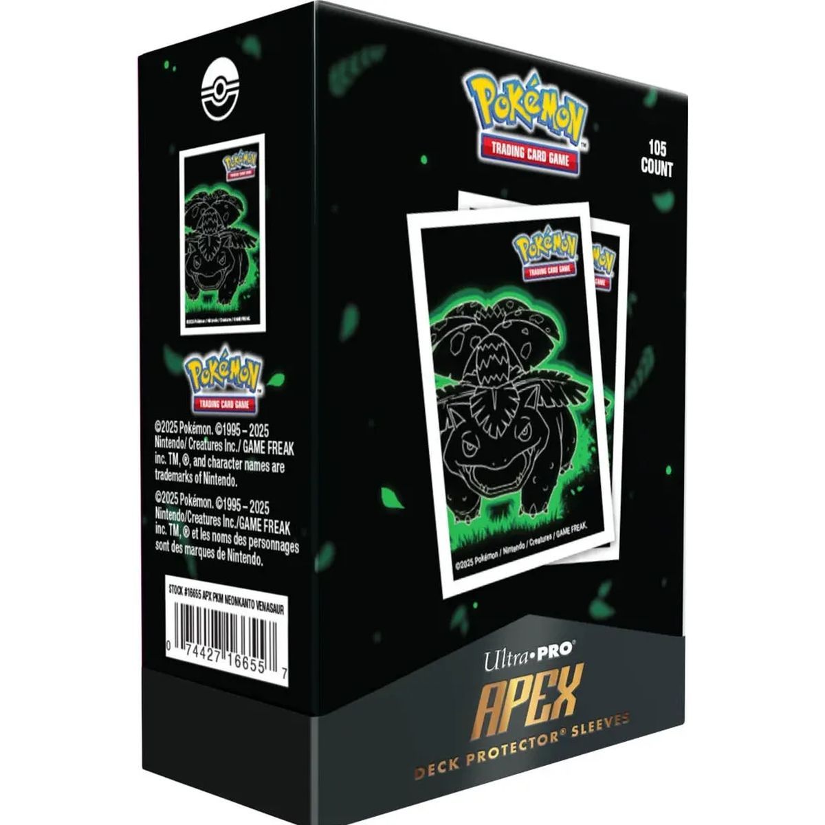 Card Sleeves - Standard - Neon Apex Deck Protector: Venusaur - Ultra Pro - Pokemon (105)