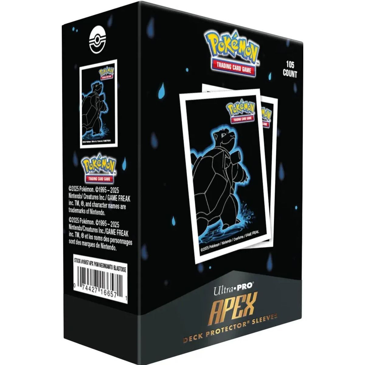 Card Sleeves - Standard - Neon Apex Deck Protector: Blastoise - Ultra Pro - Pokemon (105)