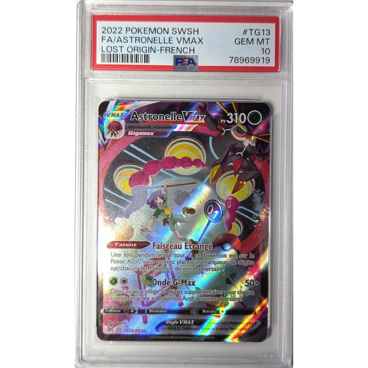 [PSA 10 - Gem Mint] - Graded Card - Astronelle VMAX TG13/TG30 - Sword & Shield: Lost Origin - 2022 - Pokémon - French