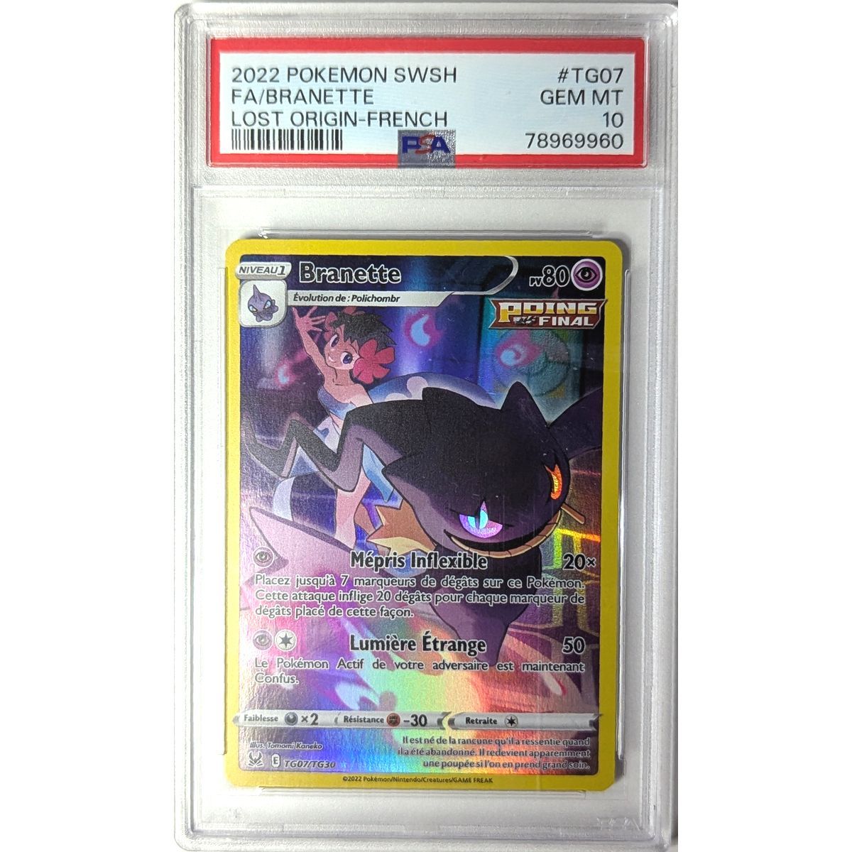 [PSA 10 - Gem Mint] - Graded Card - Banette TG07/TG30 - Sword & Shield: Lost Origin - 2022 - Pokémon - French