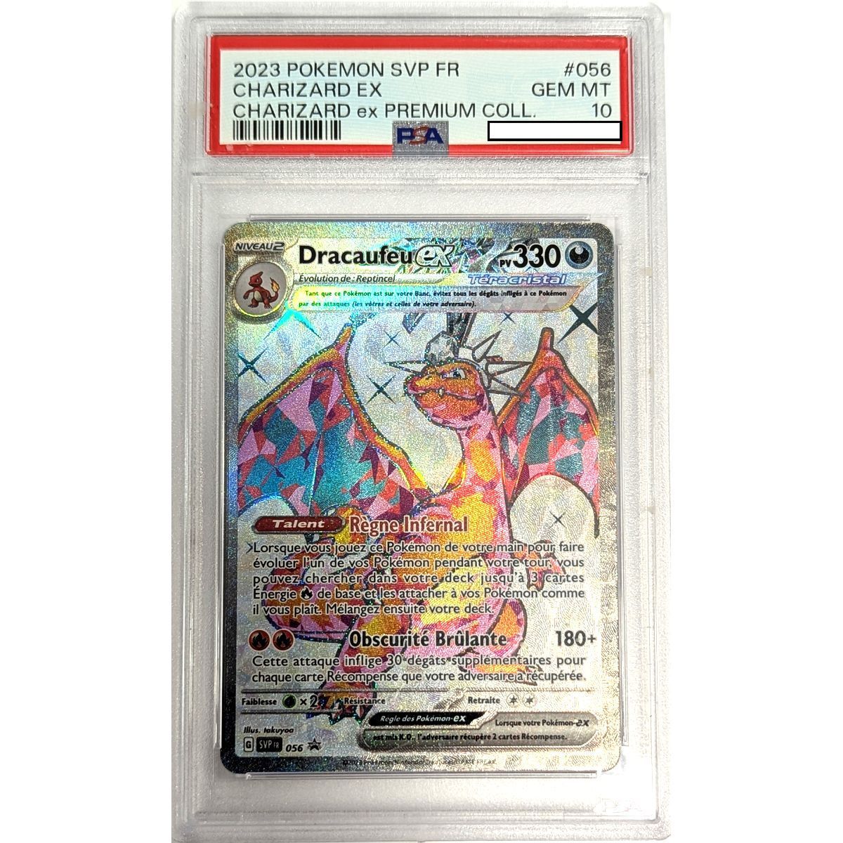 [PSA 10 - Gem Mint] - Graded Card - Charizard EX SVP 056 - Promo - 2023 - Pokémon - French