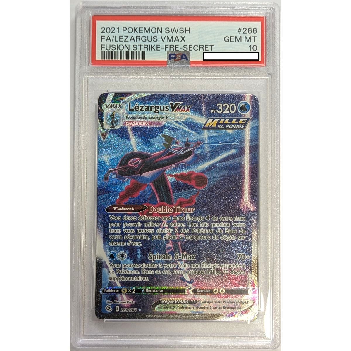 [PSA 10 - Gem Mint] - Graded Card - Inteleon VMAX 266/264 - Sword & Shield: Fusion Fist - 2021 - Pokémon - French