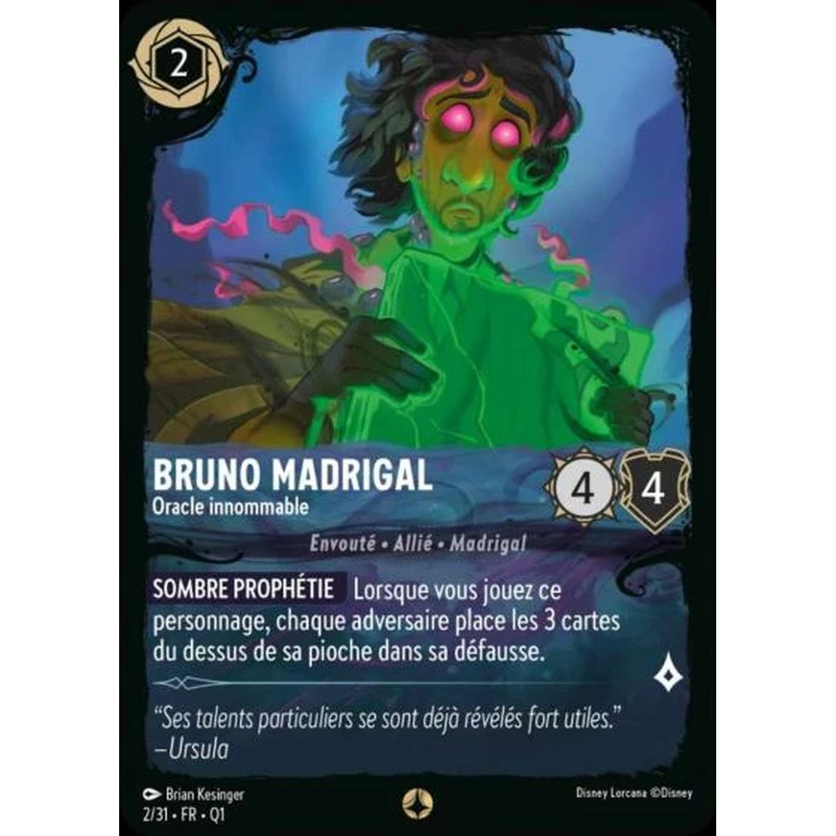 Bruno Madrigal, Unspeakable Oracle - 2/31 - QU1 - Quest of the Illuminators - Threat of the Deep - Scenario - French