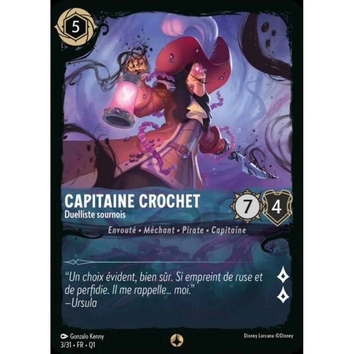 Captain Hook, Sneaky Duelist - 3/31 - QU1 - Quest for the Illuminators - Threat of the Deep - Scenario - French