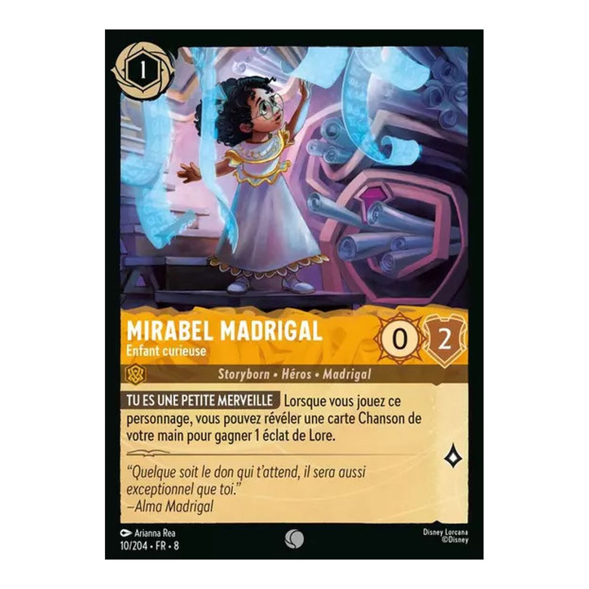 Mirabel Madrigal, Curious Child - 10/204 - ROJ - The Reign of Jafar - Brilliant - Premium - French