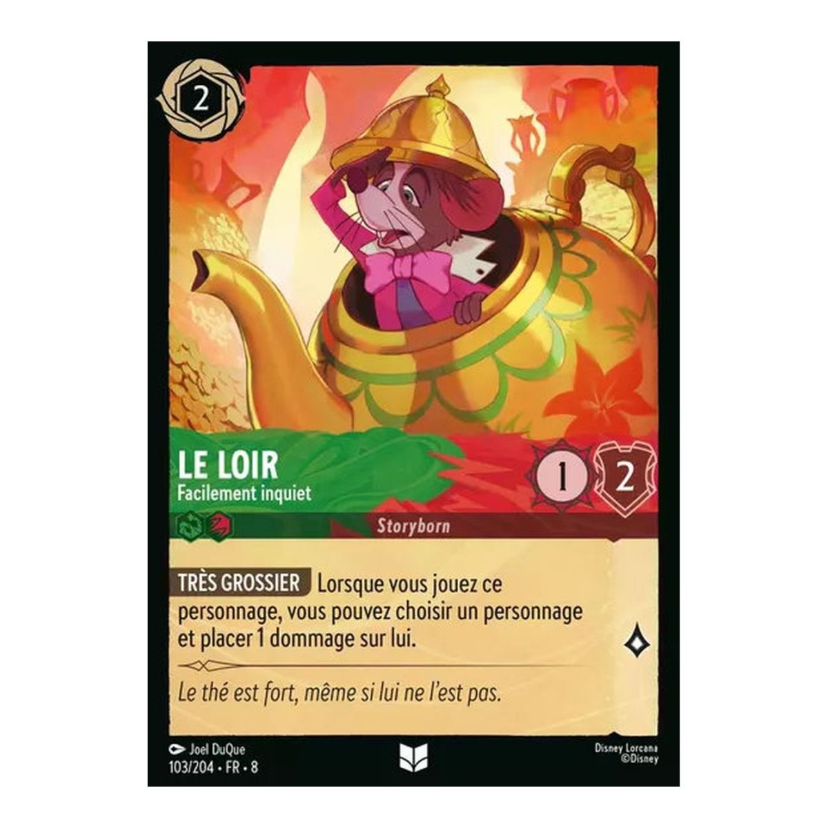 The Dormouse, Easily Worried - 103/204 - ROJ - The Reign of Jafar - Brilliant - Premium - French