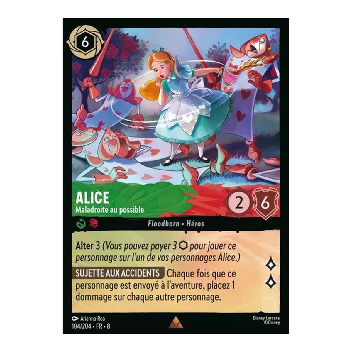 Alice, Clumsy as Can Be - 104/204 - ROJ - The Reign of Jafar - Rare - French