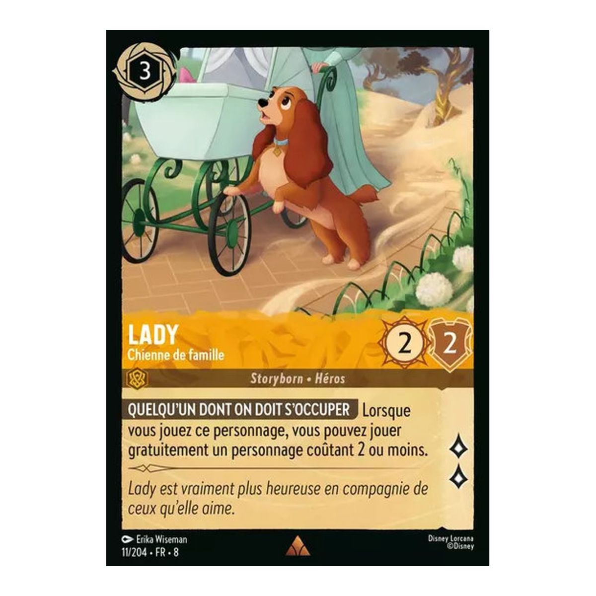 Lady, Family Dog - 11/204 - ROJ - The Reign of Jafar - Brilliant - Premium - French