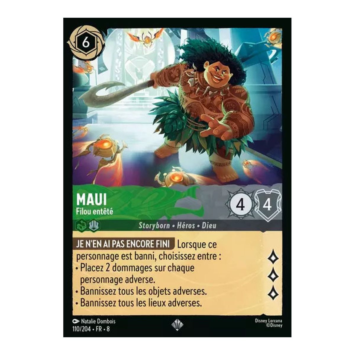 Maui, the Stubborn Rogue - 110/204 - ROJ - Reign of Jafar - Super Rare - French