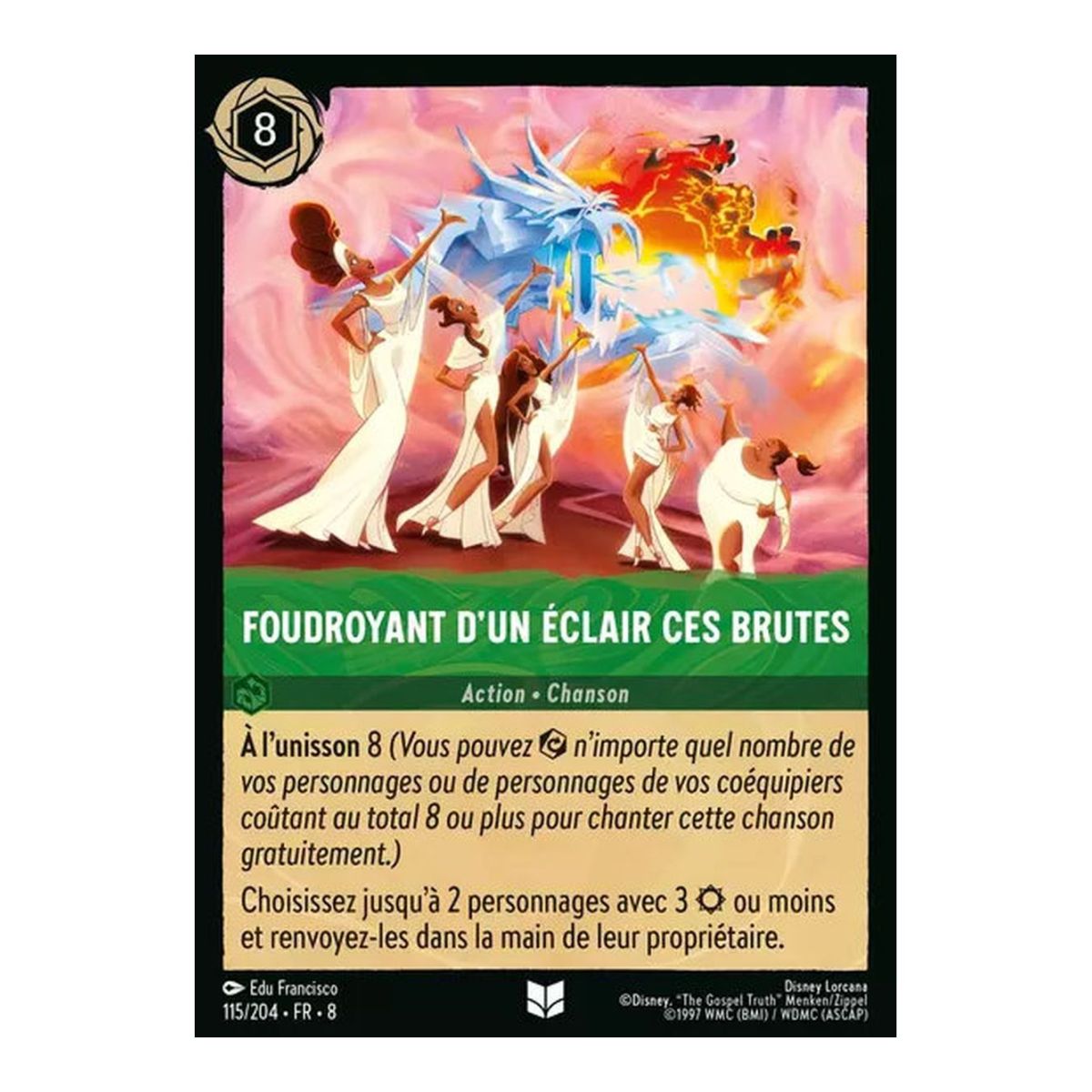 Striking down these brutes with a flash - 115/204 - ROJ - The Reign of Jafar - Brilliant - Premium - French