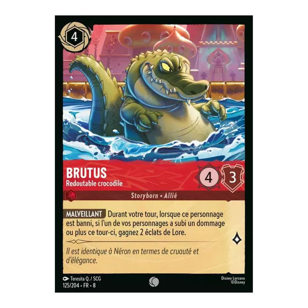 Brutus, the Fearsome Crocodile - 125/204 - ROJ - The Reign of Jafar - Common - French