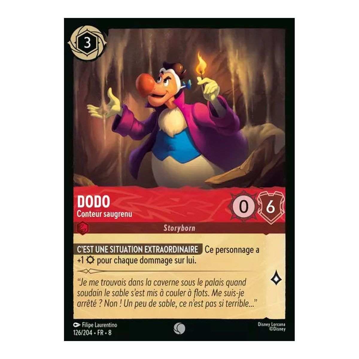 Dodo, the Absurd Storyteller - 126/204 - ROJ - The Reign of Jafar - Glossy - Premium - French