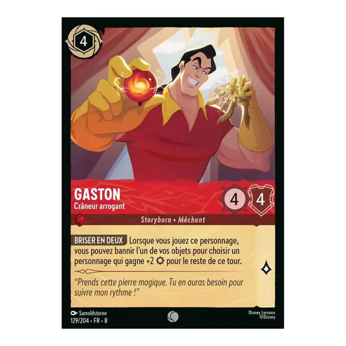 Gaston, the Arrogant Show-Off - 129/204 - ROJ - The Reign of Jafar - Brilliant - Premium - French