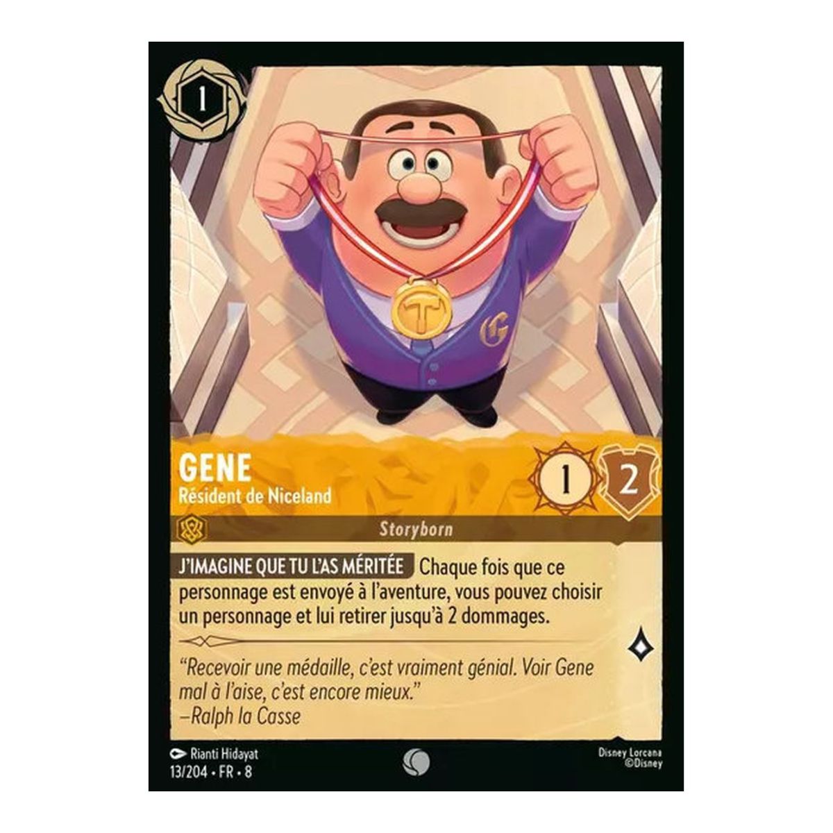 Gene, Resident of Niceland - 13/204 - ROJ - The Reign of Jafar - Brilliant - Premium - French