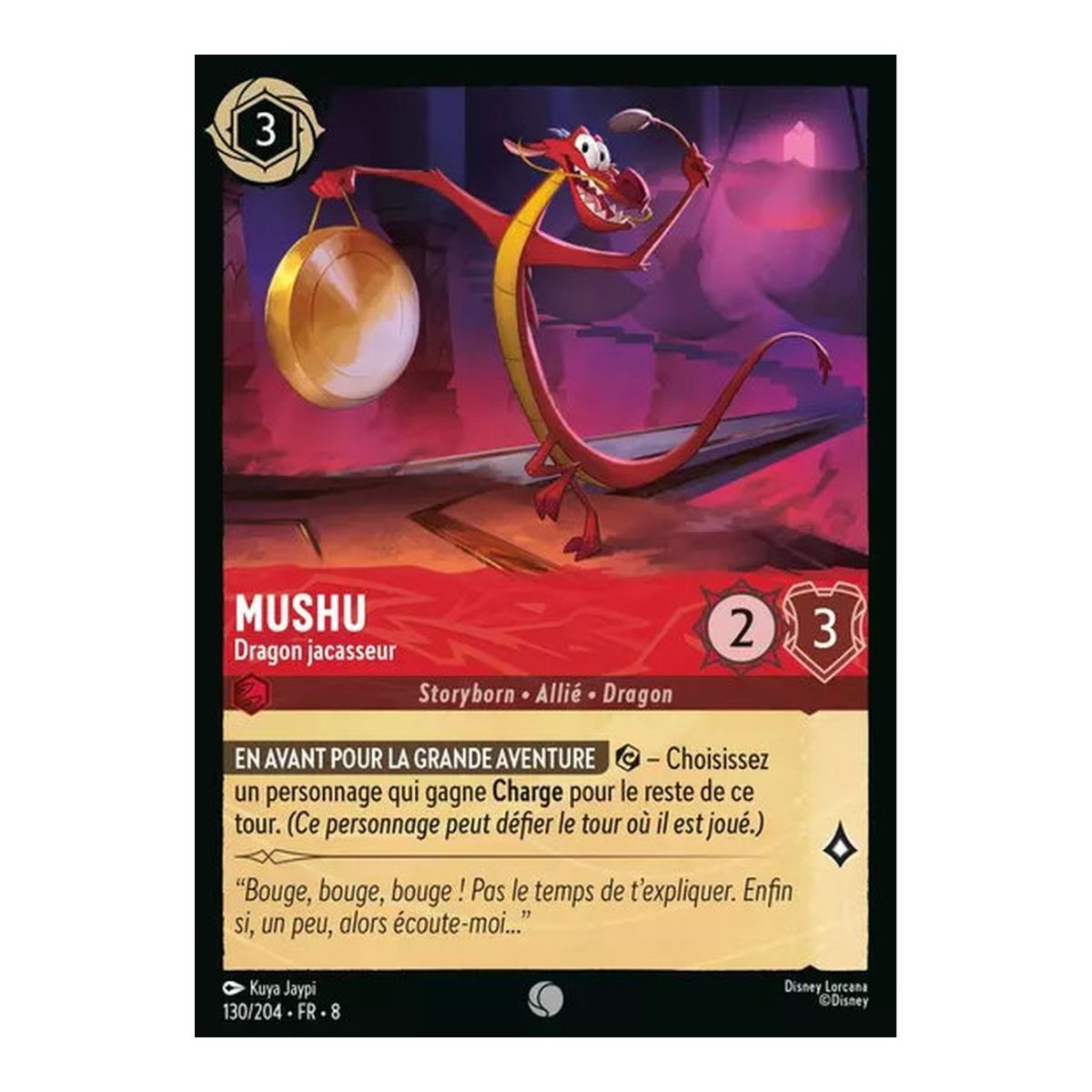 Mushu, the Chattering Dragon - 130/204 - ROJ - The Reign of Jafar - Common - French
