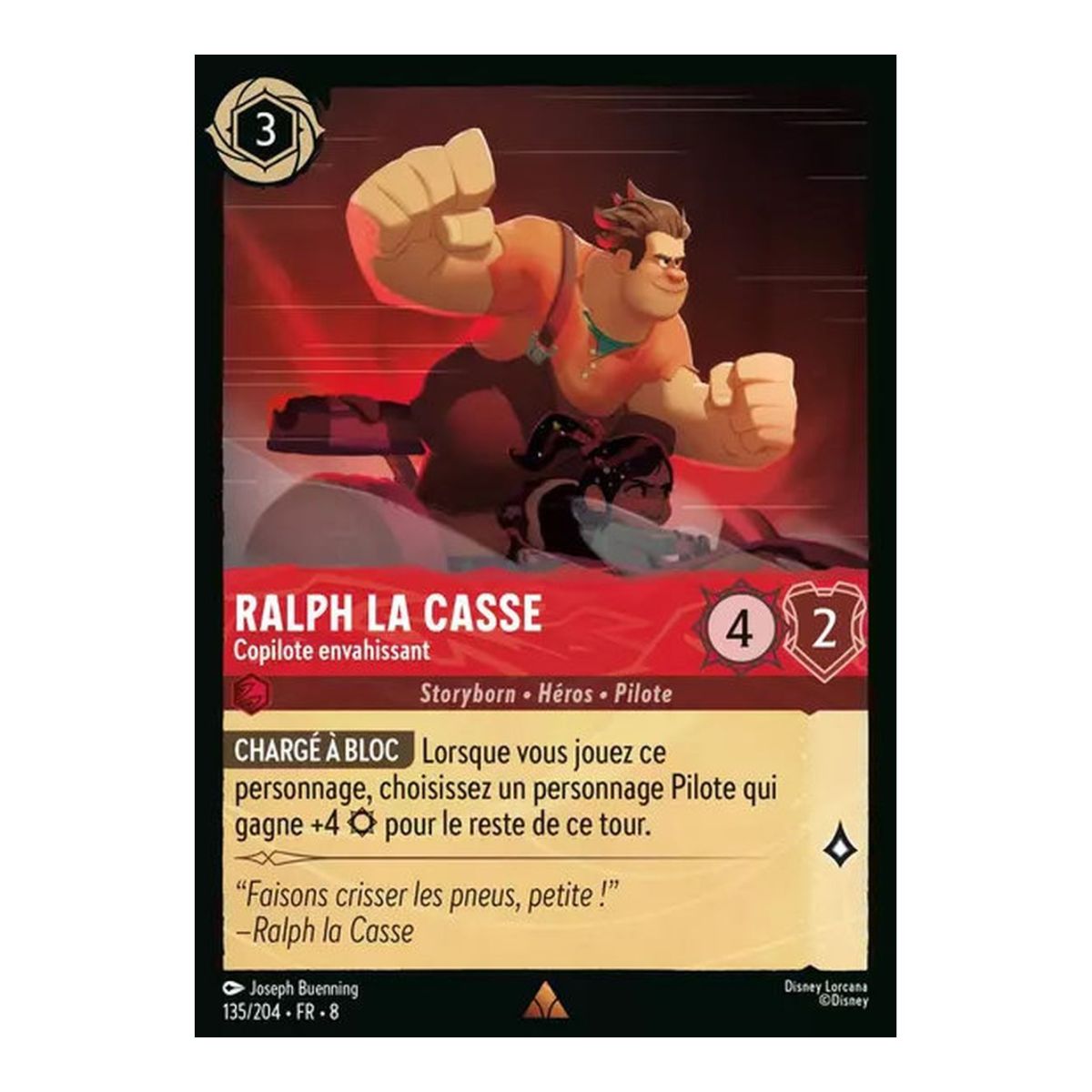 Wreck-It Ralph, Invasive Co-pilot - 135/204 - ROJ - Reign of Jafar - Rare - French