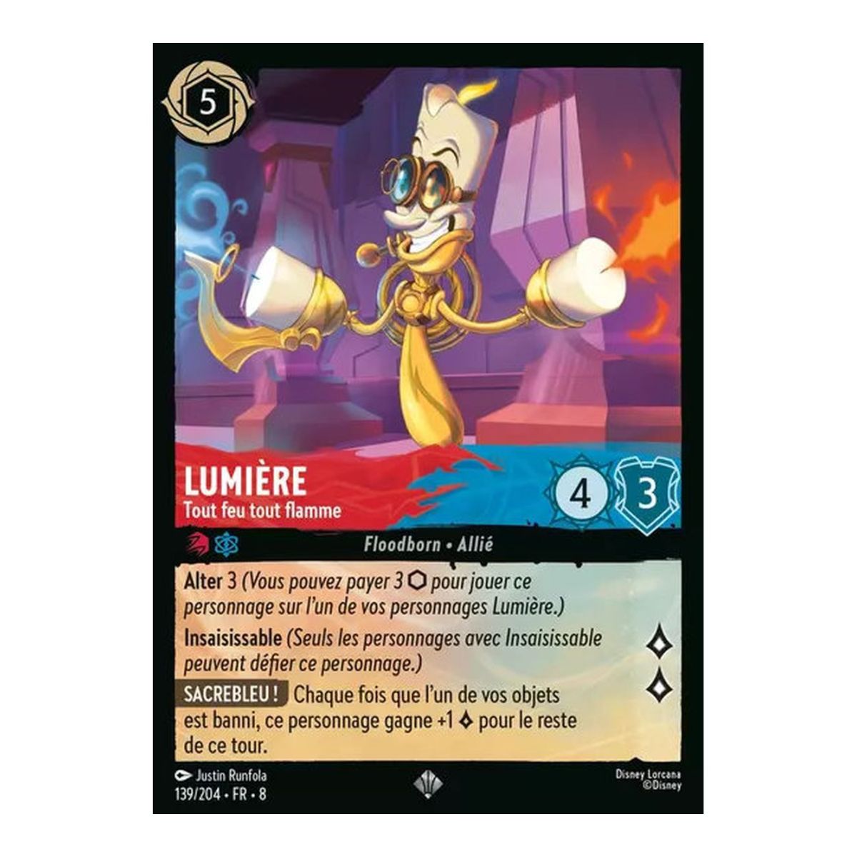 Light, All Fire and Flame - 139/204 - ROJ - The Reign of Jafar - Brilliant - Premium - French