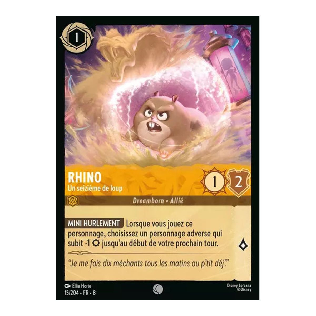 Rhino, One Sixteenth of a Wolf - 15/204 - ROJ - The Reign of Jafar - Brilliant - Premium - French