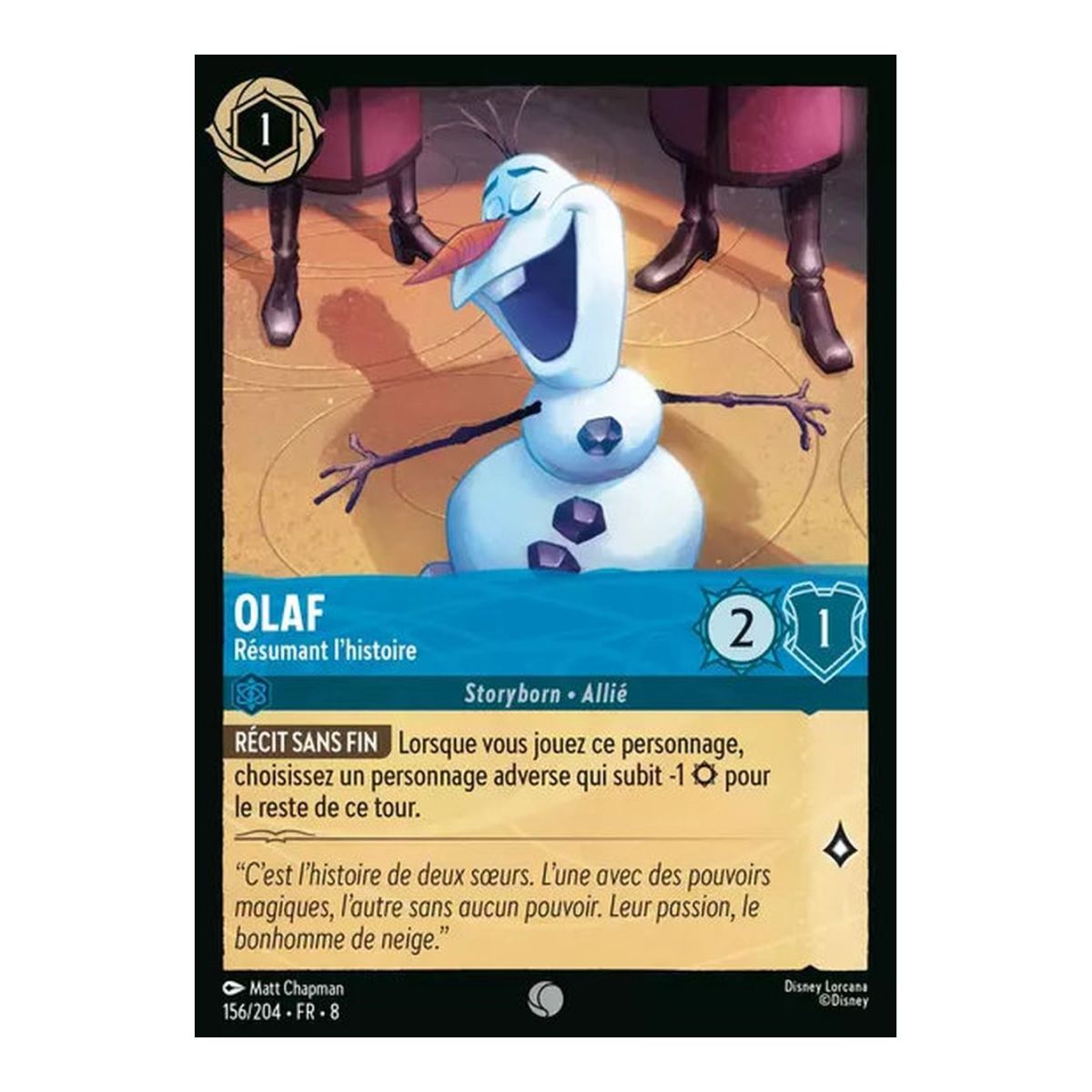 Olaf, Story Summary - 156/204 - ROJ - The Reign of Jafar - Glossary - Premium - French