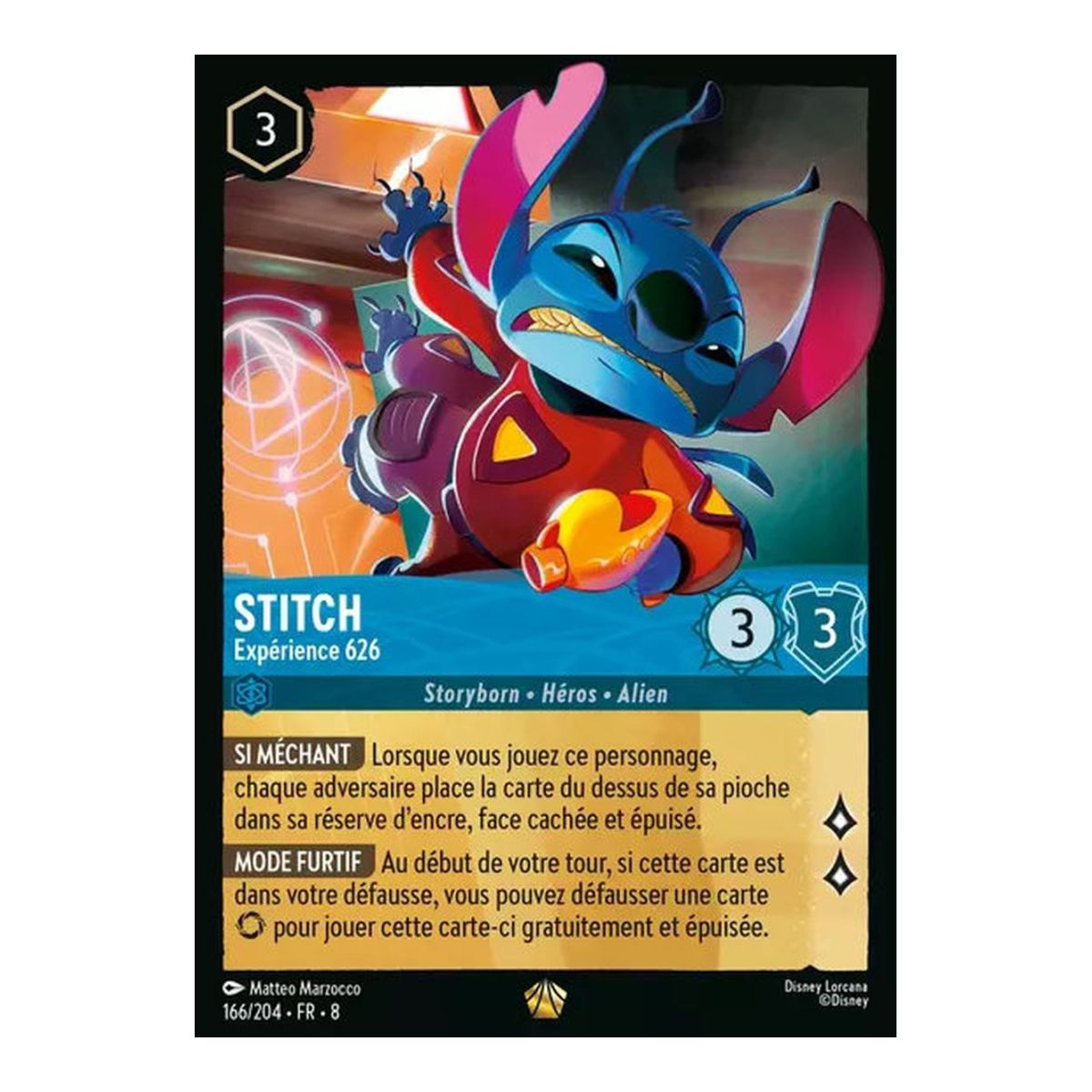 Stitch, Experiment 626 - 166/204 - ROJ - The Reign of Jafar - Glossy - Premium - French