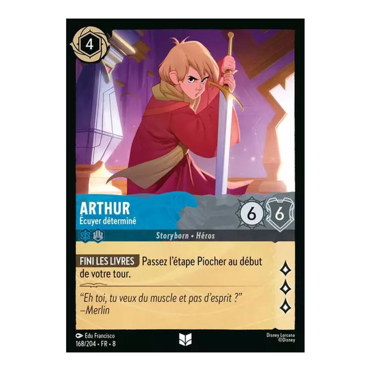 Arthur, Determined Squire - 168/204 - ROJ - The Reign of Jafar - Uncommon - French