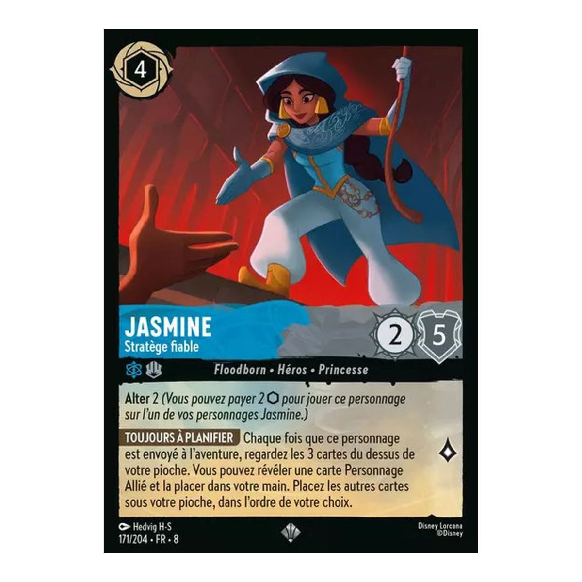 Jasmine, Reliable Strategist - 171/204 - ROJ - Reign of Jafar - Super Rare - French