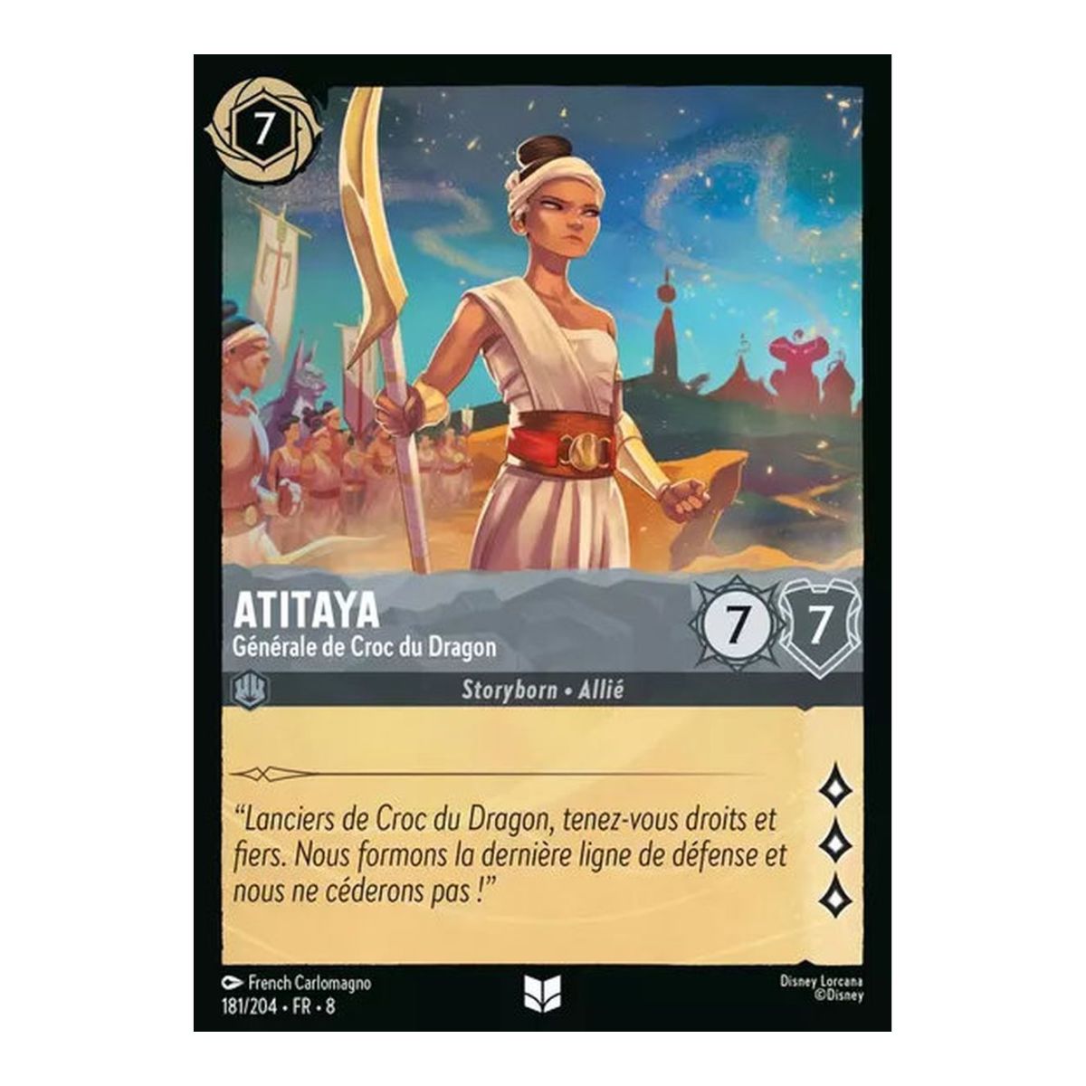 Atitaya, General of Dragonfang - 181/204 - ROJ - The Reign of Jafar - Uncommon - French