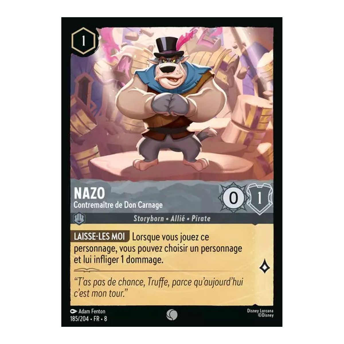 Nazo, Don Carnage's Foreman - 185/204 - ROJ - The Reign of Jafar - Glossary - Premium - French