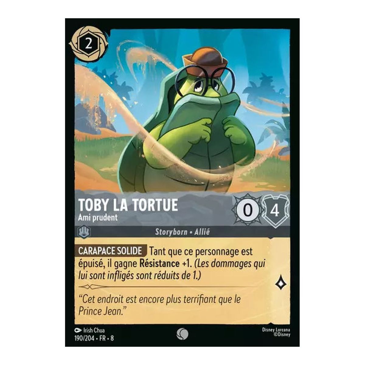 Toby the Turtle, Prudent Friend - 190/204 - ROJ - The Reign of Jafar - Glossy - Premium - French