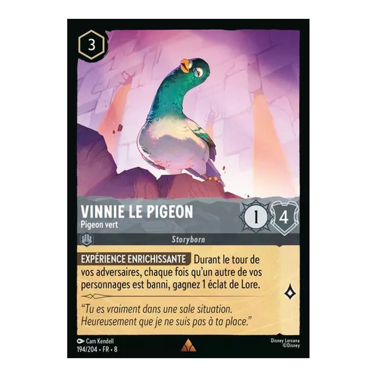 Item Vinnie the Pigeon, Green Pigeon - 194/204 - ROJ - The Reign of Jafar - Brilliant - Premium - French